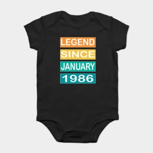 LEGEND SINCE JANUARY 1986 Baby Bodysuit
